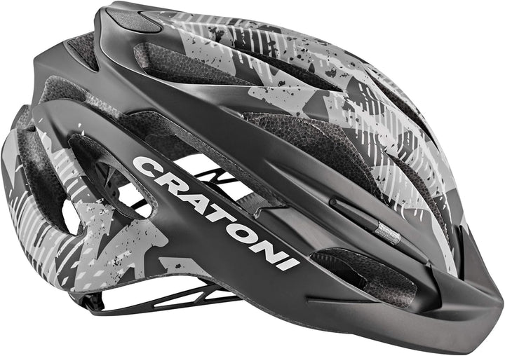 Cratoni Unisex – Erwachsene Pacer Fahrradhelm, Schwarz/Anthrazit Matt, S - M (54-58 cm)