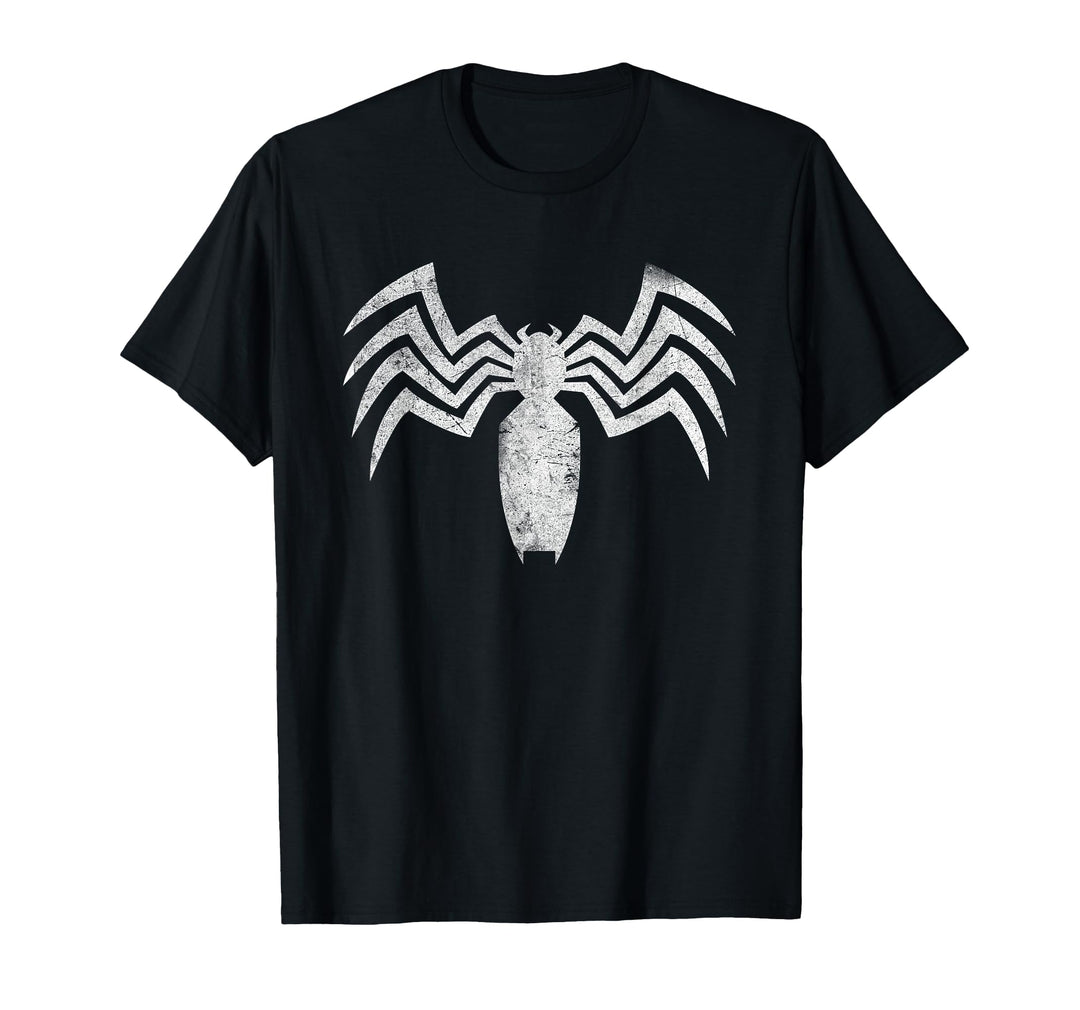 Mens Marvel Graphic Distressed Claw Venom Logo T-Shirt Large Navy