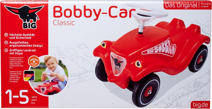 BIG-Bobby-Car Classic - Kinderfahrzeug für Jungen und Mädchen, klassisches Rutschfahrzeug belastbar