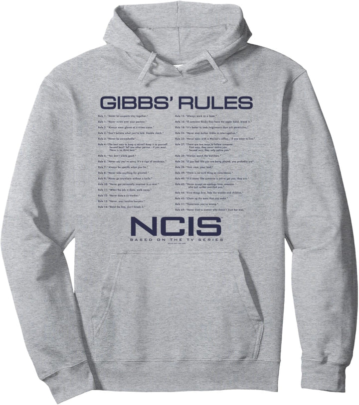 NCIS Gibbs Rules Pullover Hoodie
