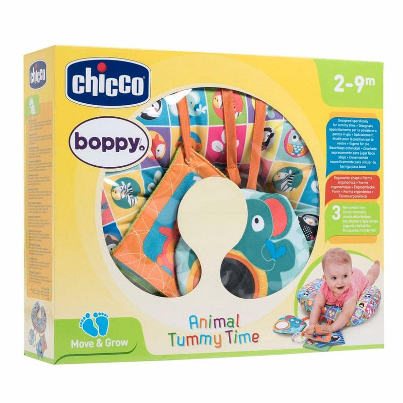 Chicco 00007946000000 Spielkissen, mehrfarbig Animal Tummy Time 2021, Animal Tummy Time 2021