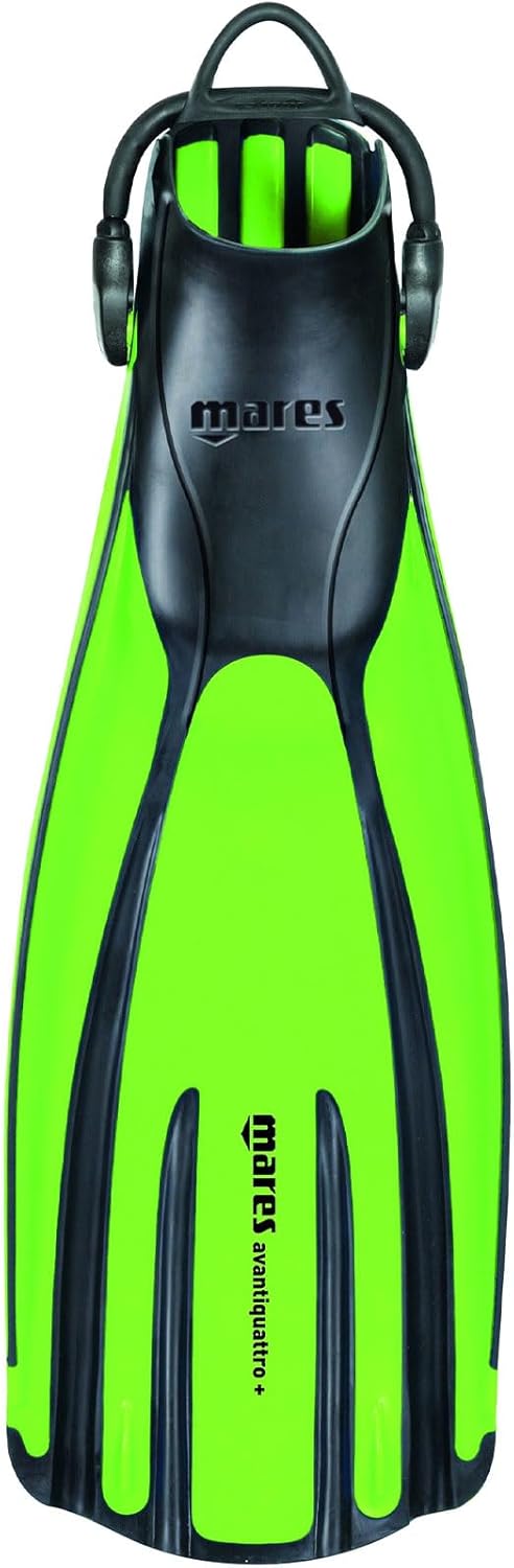 Mares Fins Avanti Quattro + Flossen Mit Riemen XL Lime, XL Lime