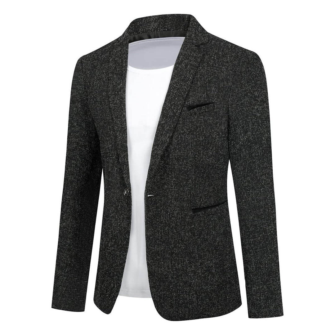 Allthemen Herren Sakko Sportlich Baumwolle Blazer Slim Fit Modern Jackett Jacke Casual Anzugjacke fü