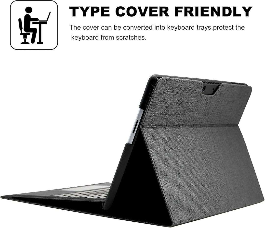 Hülle für Microsoft Surface Pro 11 / Pro 10 / Pro 9 13 Zoll (2022),Leder Schutzhülle Surface Pro 9 T