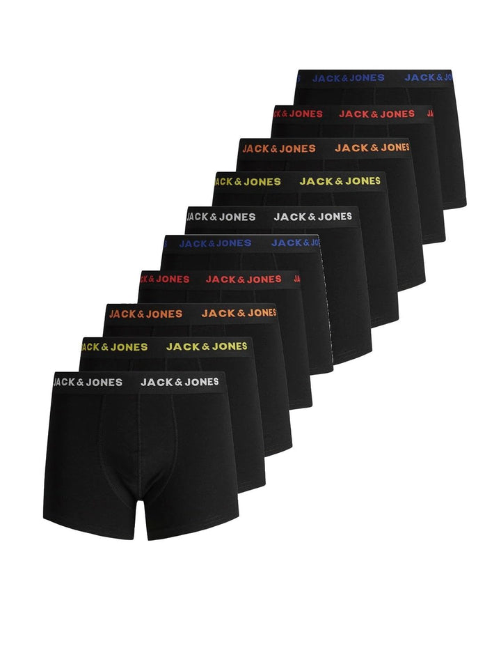 JACK & JONES Herren Boxershorts (10er Pack) Modern S 10er Pack/ Detail: Black, Modern S 10er Pack/ D