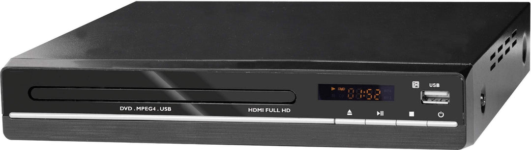 Reflexion DVD Player / CD-Player mit HDMI, USB und SCART, LCD-Display, Fernbedienung, schwarz Single