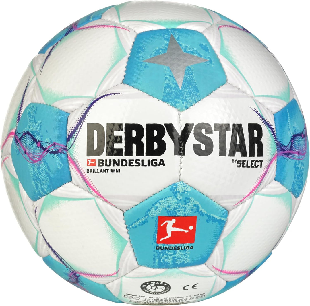 Derbystar Bundesliga Brillant Mini weiss/blau, weiss/blau