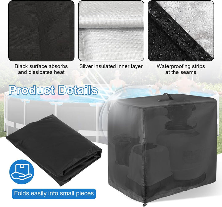 Pumpenhaus Pool 66 * 62 * 72cm Poolpumpe Abdeckung 55 * 50 * 62cm (55x50x62cm), 55x50x62cm