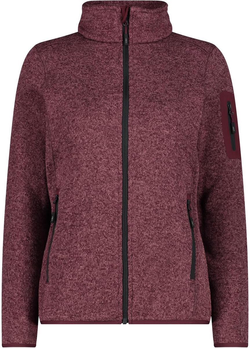 CMP Damen Fleecejacke D34 burgundy-anthrazit, D34 burgundy-anthrazit