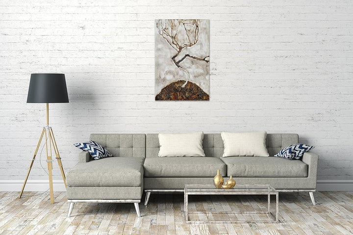 Leinwand (40x60cm): Egon Schiele - Kleiner Baum im Spätherbst 40x60 cm, 40x60 cm