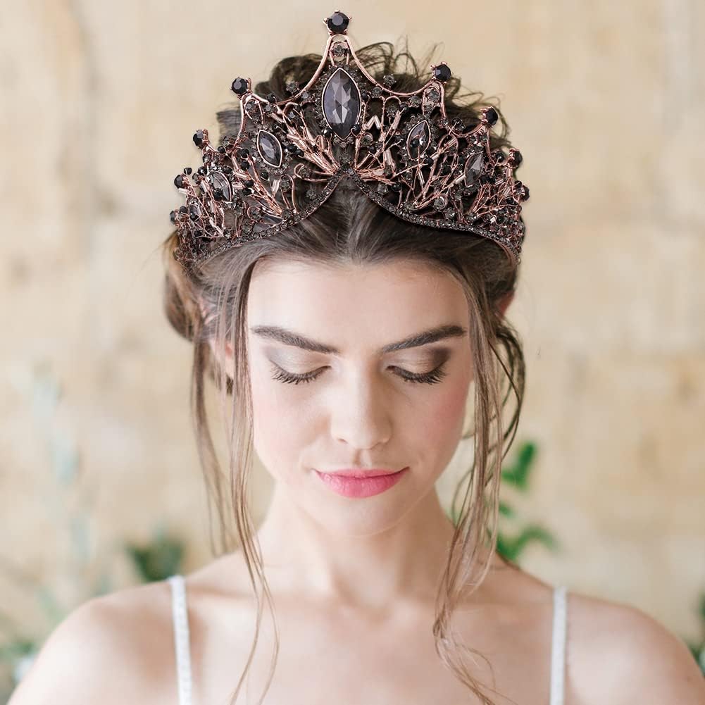 Tiara Kristallkrone für Bridal, Prinzessin Diadem Hochzeit Tiara Crown für Hochzeit Abschlussbälle P