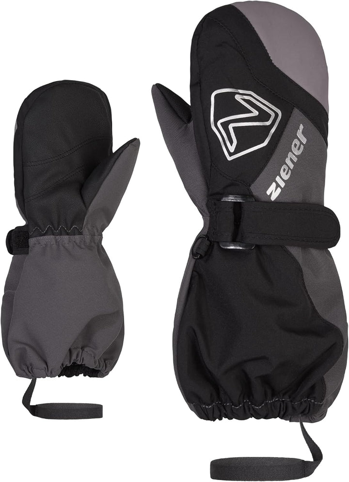 Ziener Unisex Baby Laurus Mitten Ski-Fäustling/Winter | wasserdicht, Lange Stulpe, reflektierend 116