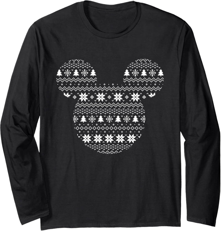 Disney Mickey Mouse Icon Holiday Langarmshirt