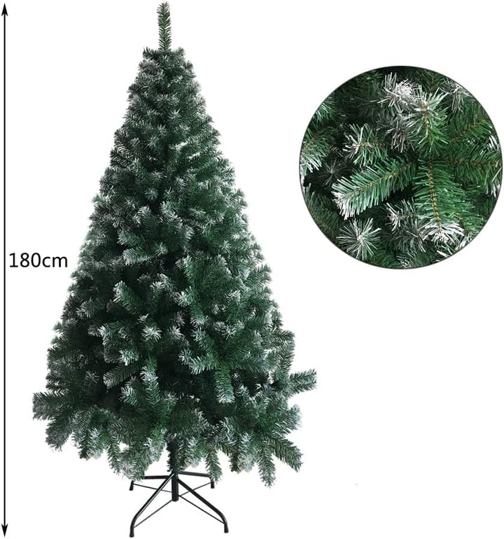 LEADZM 180/210/240cm Künstlicher Weihnachtsbaum, Tannenbaum künstlich mit Metallständer, Christbaum,