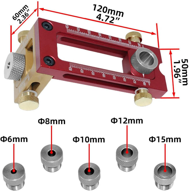 Dübelvorrichtungssatz, Bohrvorrichtungssatz | Holzbearbeitungs-Bohrlocher-Locator,Pin Fixture Holzbe