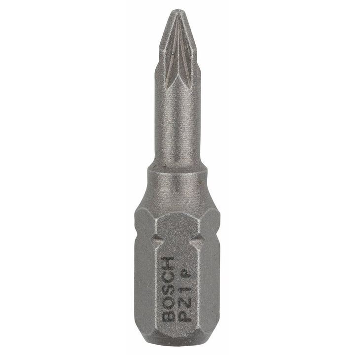 Bosch Professional Bit Extra-Hart für Pozidriv-Kreuzschlitzschrauben (PZ1, Länge: 25 mm, 100 Stück)