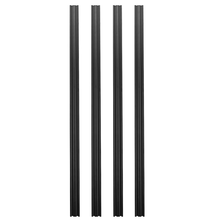 JiGiU 4 Stück 1000mm V-Slot 2040 Aluminiumprofil Extrusions Linearschiene Aluprofil nach Europäische