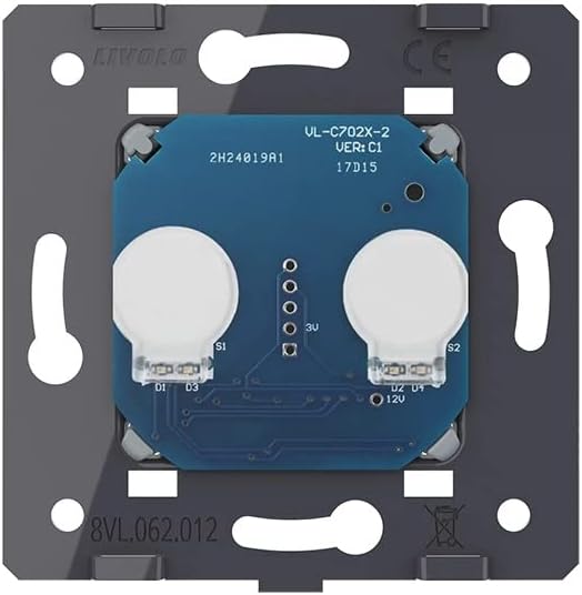 LIVOLO Glas Touch Lichtschalter Funkschalter Steckdosen Wechselschalter uvm in grau (Modul:Funk-Wech