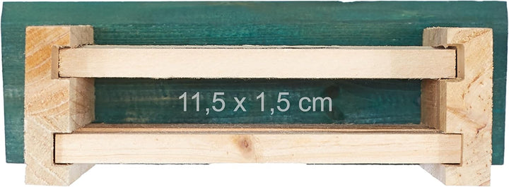 Relaxdays Fledermauskasten, 2er Set, Unterschlupf für Fledermäuse, unbehandeltes Holz, HBT: 25 x 18