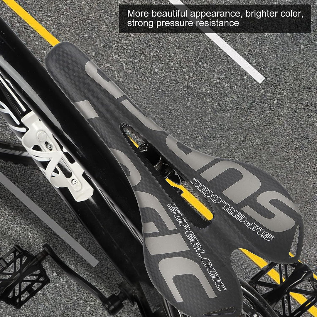 Dilwe Fahrrad Carbon Sattel Matt, Fahrradsattel Vollcarbon Fahrradsattelkissen Fahrradzubehör für MT