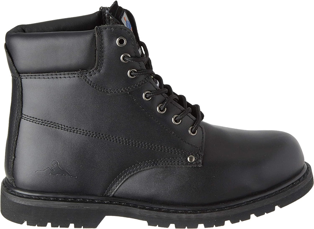 Portwest Steelite Rahmengenähter Sicherheitschnürstiefel SBP HRO, Grösse: 39, Farbe: Schwarz, FW16BK