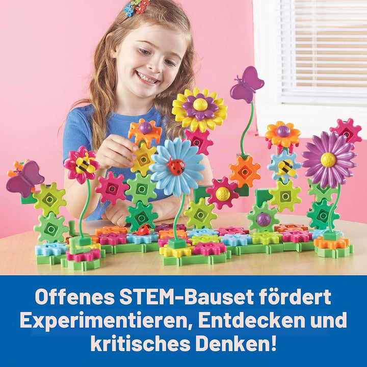Learning Resources Gears! Gears! Gears!® Blumengarten bauen und erblühen lassen, Blumengarten