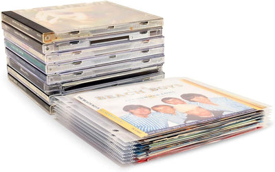 3L CD Hüllen für Aufbewahrung - CD Hüllen Plastik mit Ringbuch-Löcher - 100 Stück - Praktisch für CD
