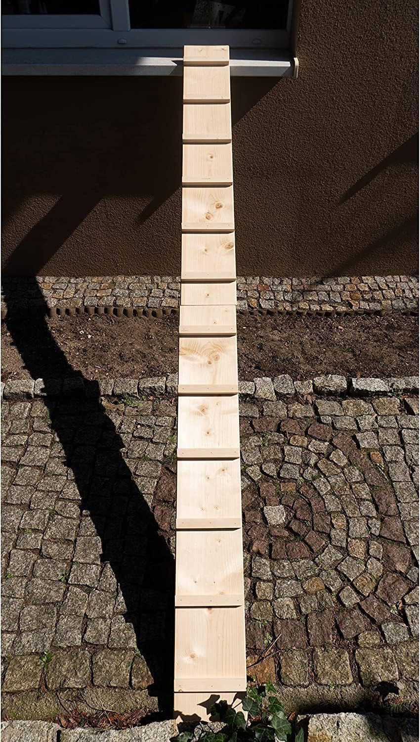 Katzenleiter Katzentreppe Katzenstufe für Balkon Treppe 2 m mit Metallhaken