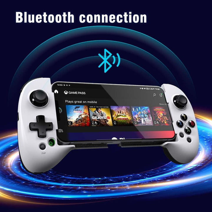 ShanWan Handy Controller für Android/iOS/iPhone15, Smartphone Controller mit Schlüsselzuordnung, Blu