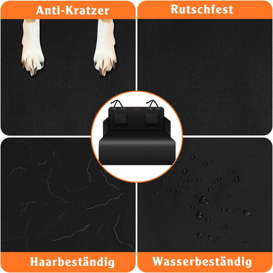 Alfheim Hund Kofferraumauskleidung Beschützer,rutschfeste wasserdichte Anti-Falten Pet Cargo Abdecku