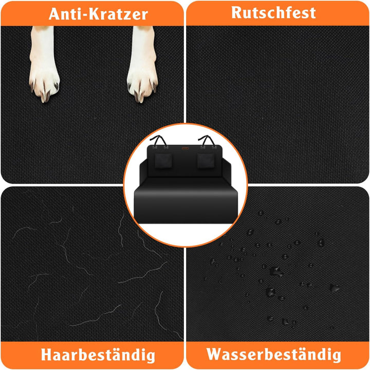 Alfheim Hund Kofferraumauskleidung Beschützer,rutschfeste wasserdichte Anti-Falten Pet Cargo Abdecku