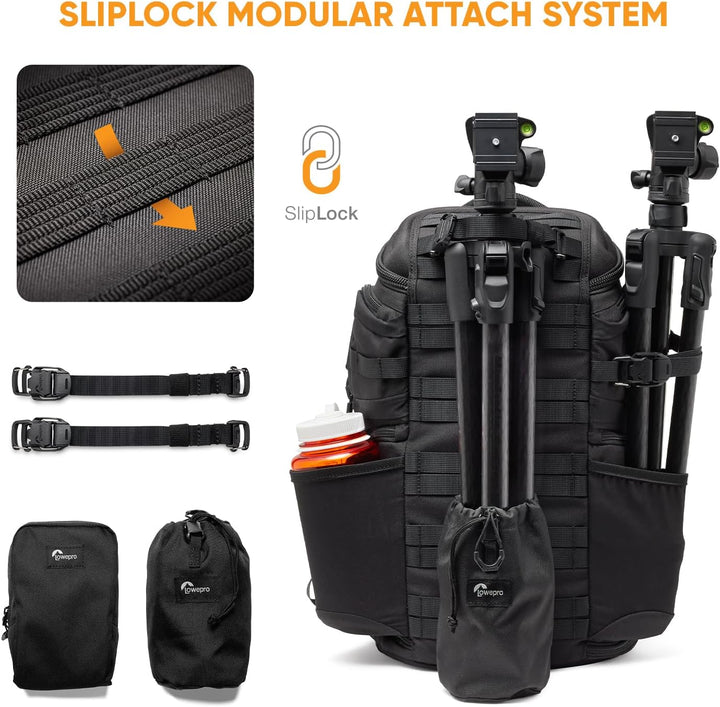 Lowepro ProTactic BP 350 AW III Kamerarucksack, 4 Zugriffspunkte, professionelle Kameratasche, DSLR/