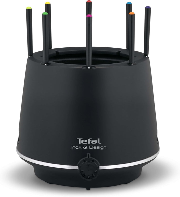 Tefal EF256812 Fondue aus Edelstahl & Design mit isolierender Wand, 8 Gabeln, spülmaschinenfest und