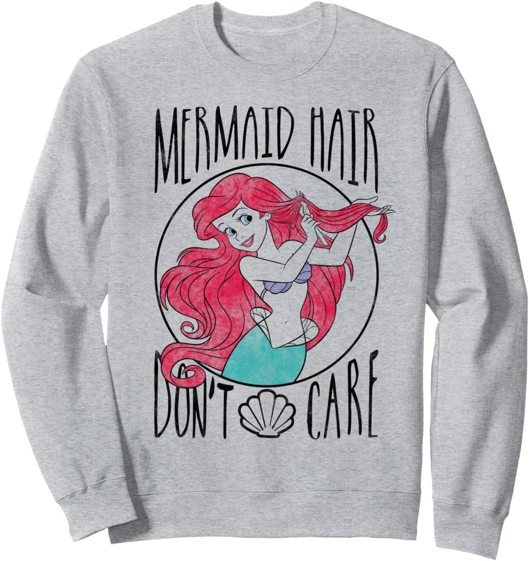 Disney The Little Mermaid Ariel Mermaid Hair Don't Care Sweatshirt