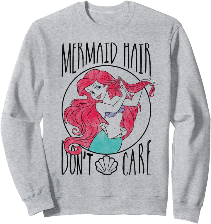 Disney The Little Mermaid Ariel Mermaid Hair Don't Care Sweatshirt
