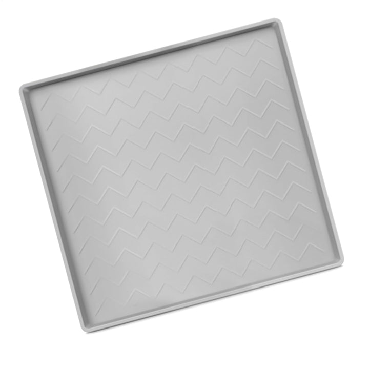 55x55cm wasserdichte Matte | 1.8cm hoher Rand | rutschfeste Unterseite | -/kratzfestes Silikon | Für