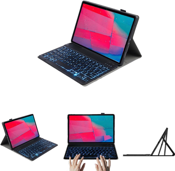 Tastaturhülle mit Hintergrundbeleuchtung für Lenovo Tab M10 Plus 10,3 Zoll FHD (TB-X606F/TB-X606X) /