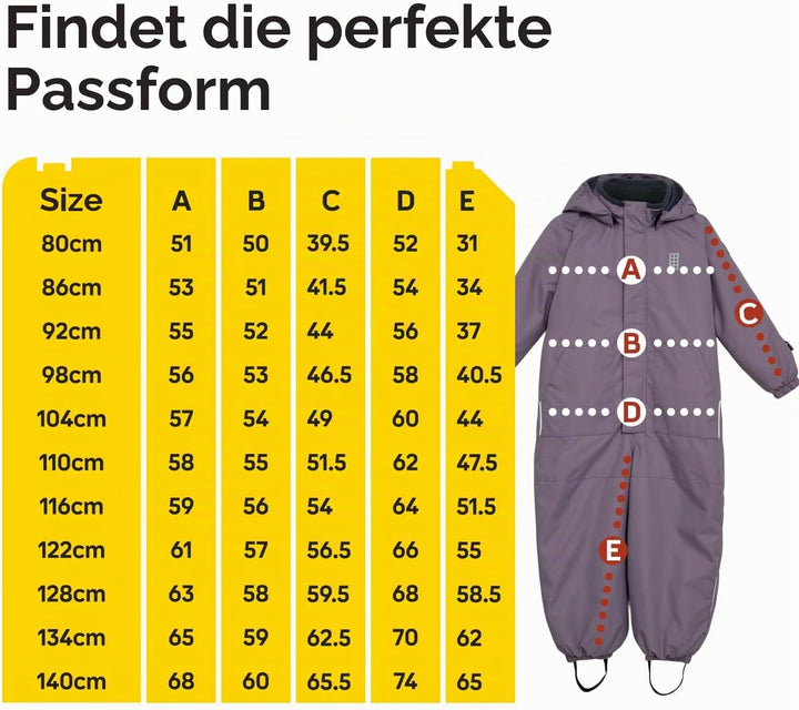 Kabooki LEGO® Schneeanzug für Kinder - Wasserdichter und warmer Skianzug für Jungen &amp; Mädchen | 10.0