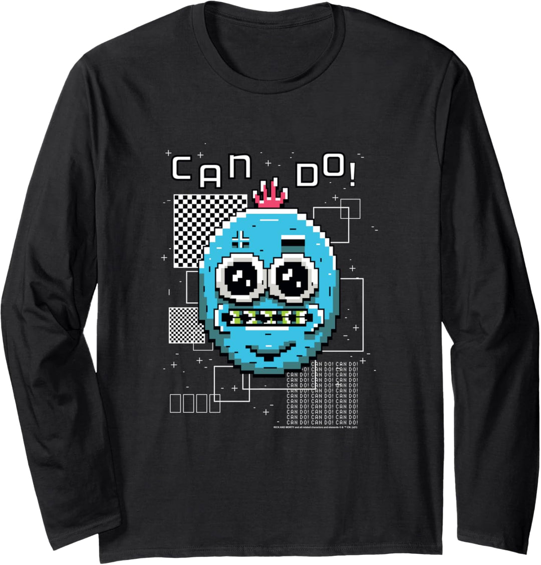Rick and Morty Pixel Meeseeks Langarmshirt