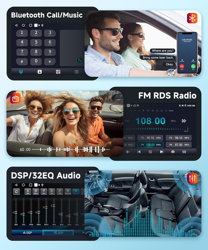 【2+64G】 Hodozzy Carplay Autoradio für Mercedes Benz B200 W169 W245 Viano,7 Zoll Touchscreen mit Andr