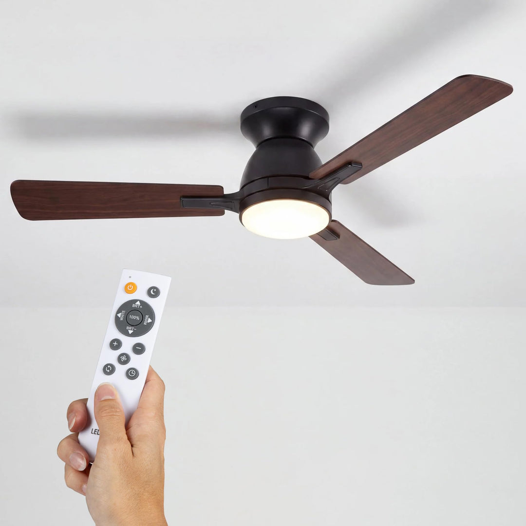 Proventa Deckenventilator mit Beleuchtung (106cm), 106cm