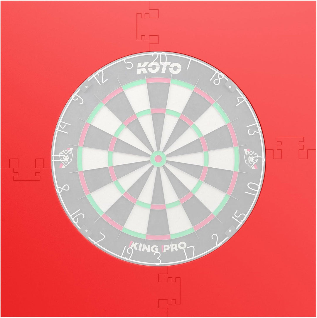 KOTO - 4pcs. Dart Surround, langlebige Dart wandschutz, verhindert Schäden, Eva 4PCS Quadrat Rot, 4P