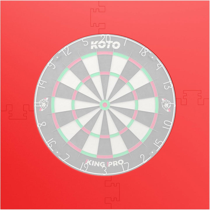 KOTO - 4pcs. Dart Surround, langlebige Dart wandschutz, verhindert Schäden, Eva 4PCS Quadrat Rot, 4P