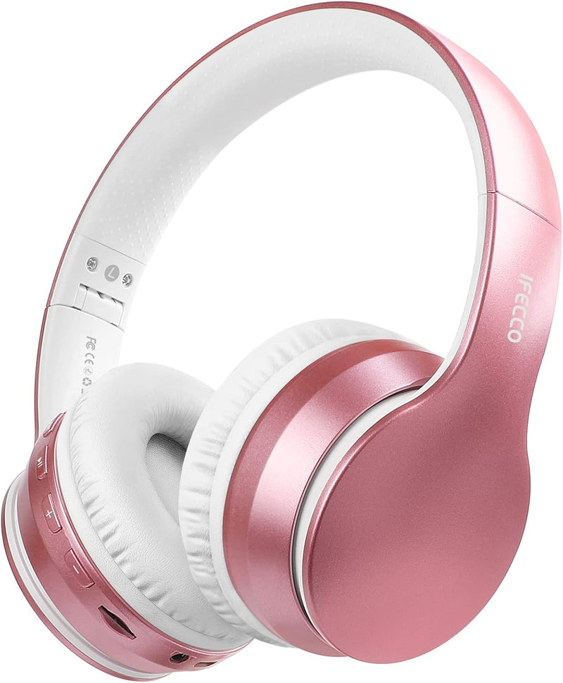 IFECCO Bluetooth 5.3 Kopfhörer Over-Ear, kopfhörer kabellos mit Eingebautem Mikrofon Micro SD/TF FM,