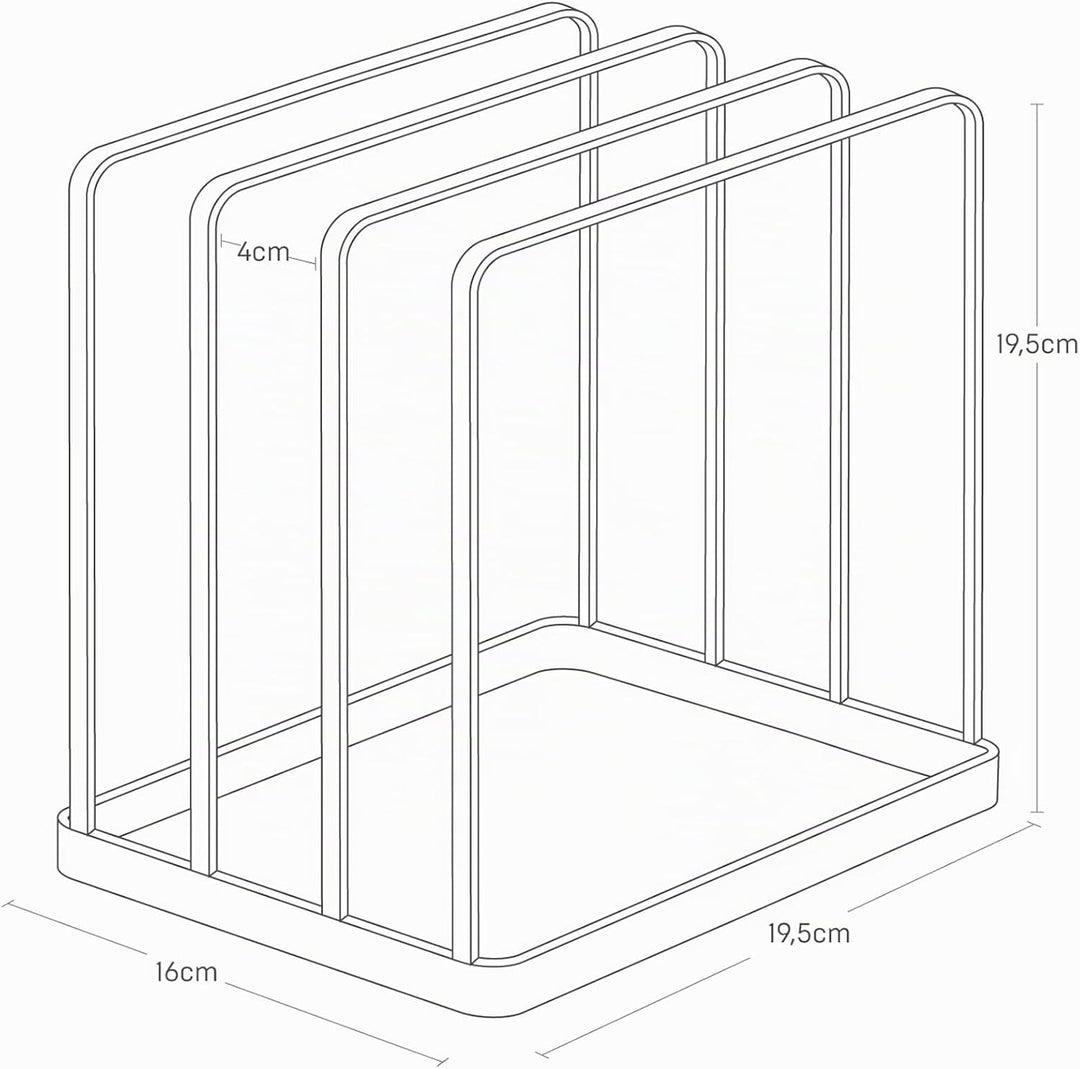 Tray stand - Tower - White One Size Weiss, One Size Weiss
