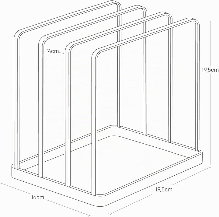 Tray stand - Tower - White One Size Weiss, One Size Weiss