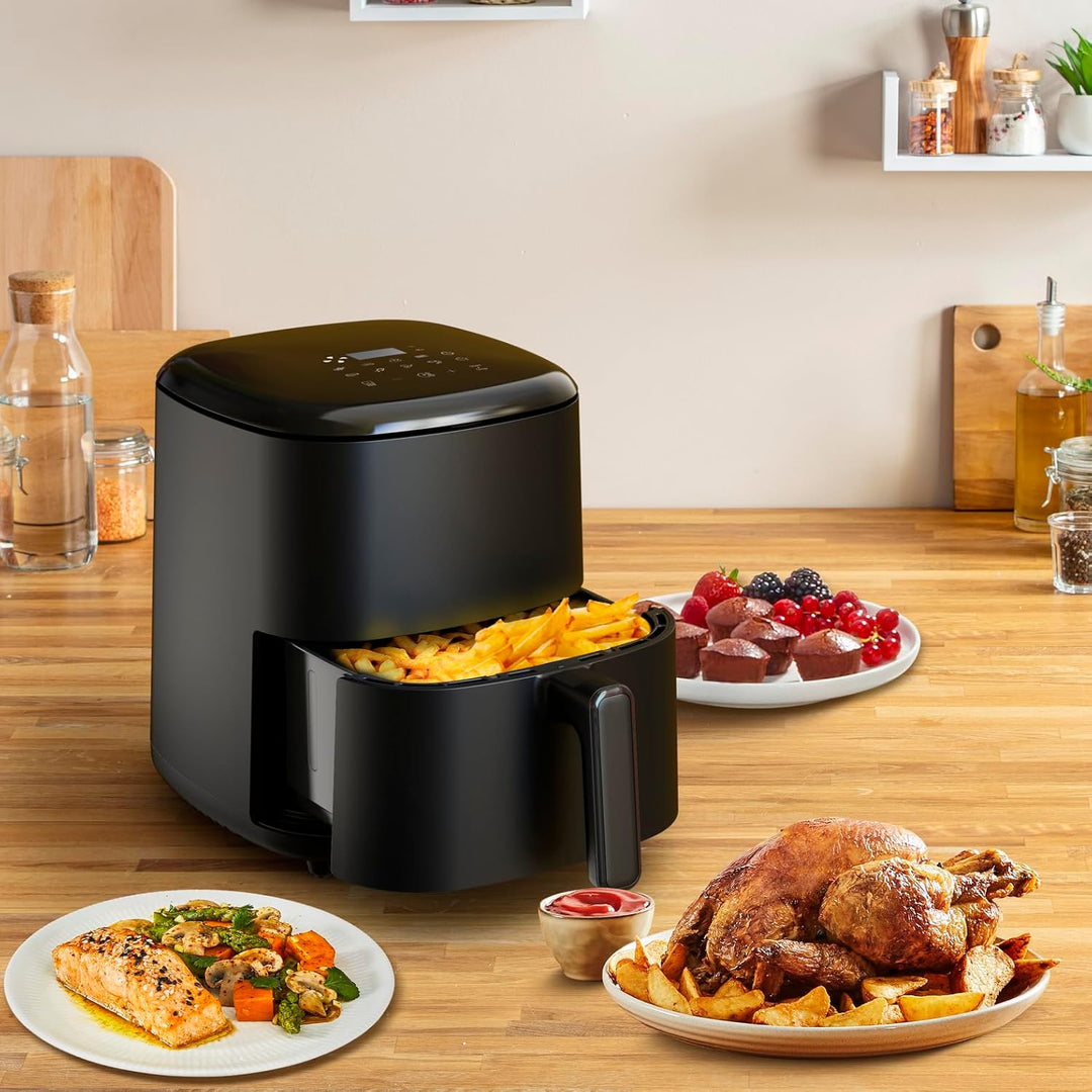 Tefal EY2458 Easy Fry Max Heissluftfritteuse, 5 L Fassungsvermögen, 10 automatische Garprogramme, si