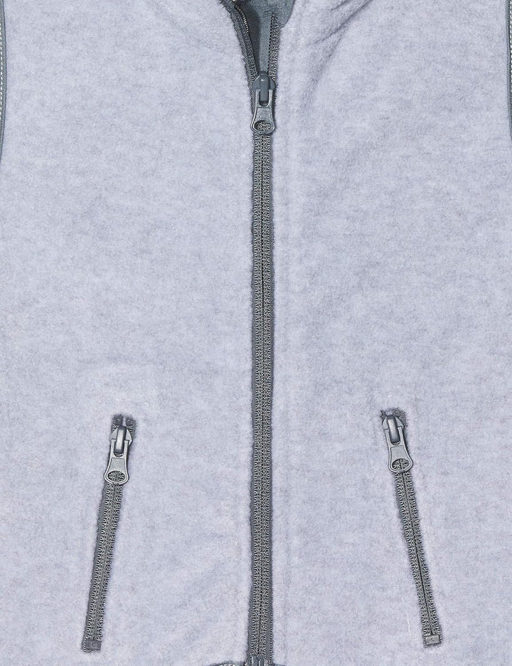 Playshoes Unisex Kinder Fleece Weste Outdoor-Oberteil (1er Pack) 80 Grau/Melange, 80 Grau/Melange