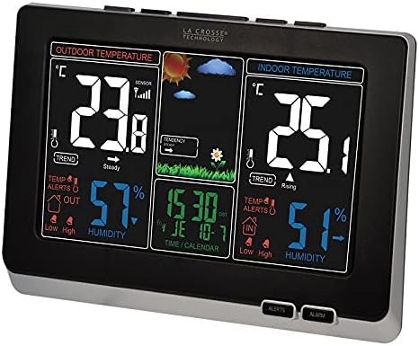 LA CROSSE TECHNOLOGY - WS6828 Wetterstation, Schwarz 173941