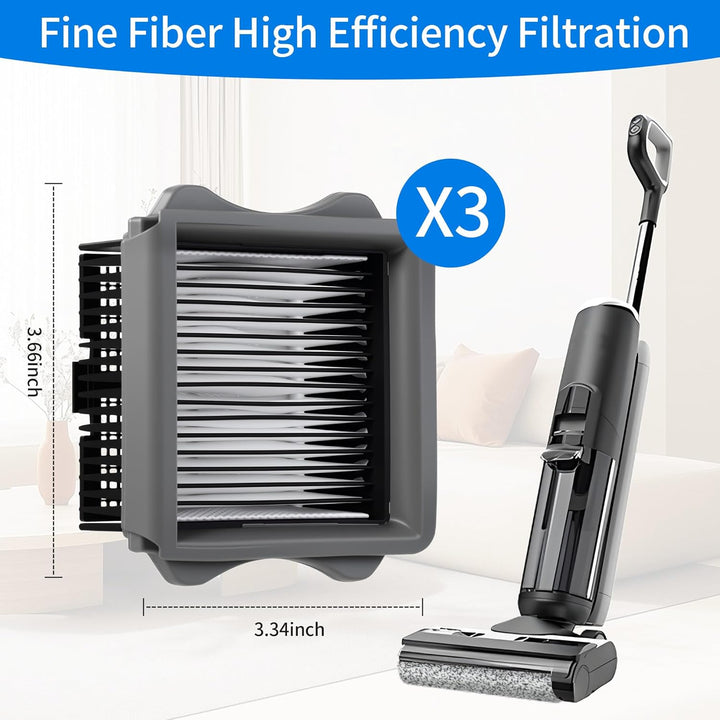 6 Stück Zubehörset für Nass und Trockensauger für Tineco Floor One S5/S5 Pro/S5 Pro 2/S5 Extreme, fü